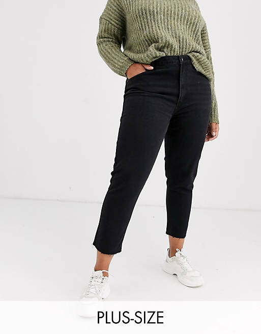 Jeans Only Curve straight leg jean in black 