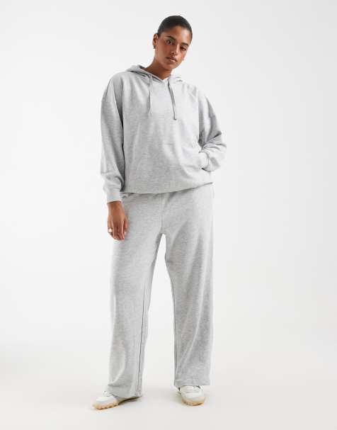 ONLY Curve straight leg jogger in light grey - view 1