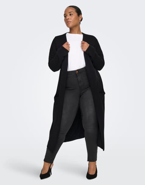 ONLY Curve – Strickjacke in Schwarz - view 1