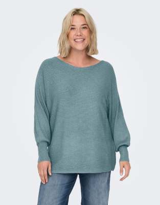 ONLY Curve - Strickpullover in der Farbe Arona-Blau