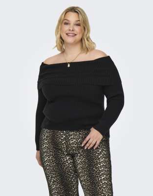 ONLY Curve - Strickpullover in Schwarz