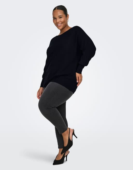 ONLY Curve – Strickpullover in Schwarz, 3 von 7