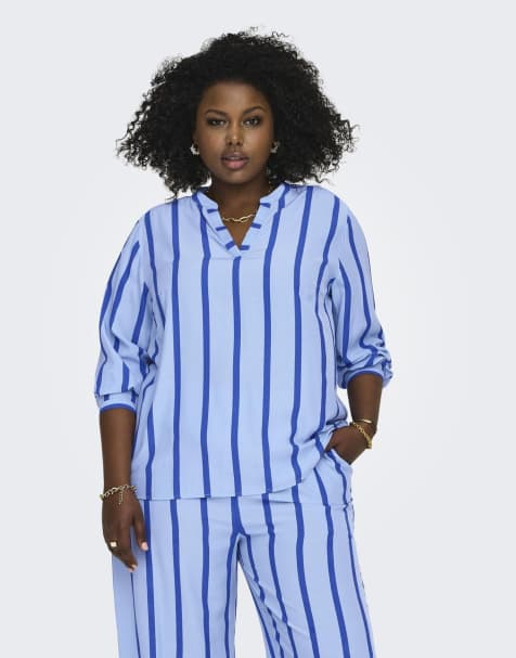 ONLY Curve Top in placid blue - view 1