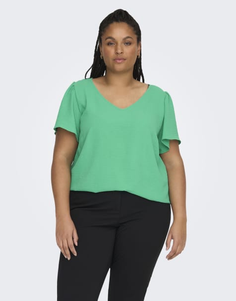 ONLY Curve Top in simply green - view 1