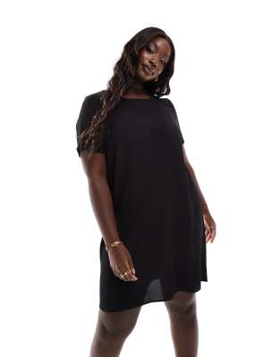 Only Curve ONLY Curve tunic dress in black