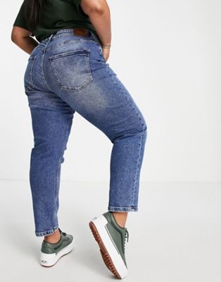 Jeans slim Only Curve - Veneda - Jean mom - Bleu moyen