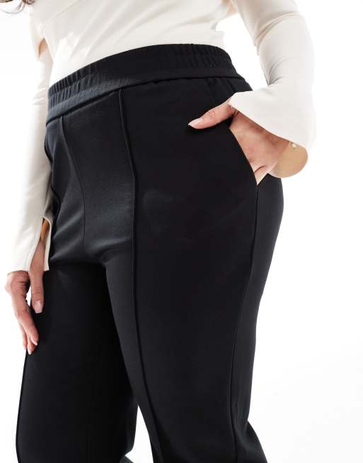 Only Curve wide leg pants in black | ASOS