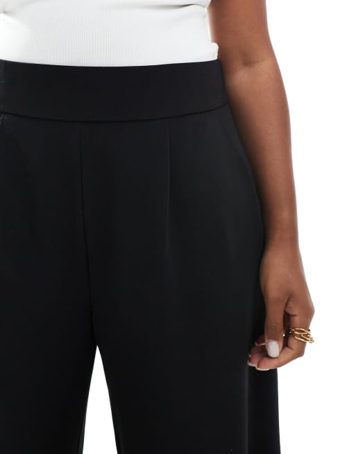 Only Curve wide leg pants in black, 5 of 5
