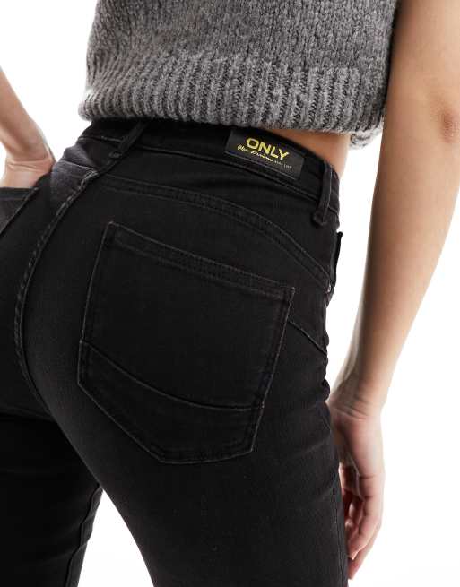 Only – Czarne jeansy push up o obcisłym kroju , 2 z 5