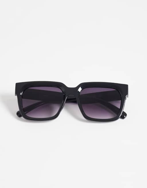 ONLY – Czarne kwadratowe okulary przeciwsłoneczne, 3 z 3