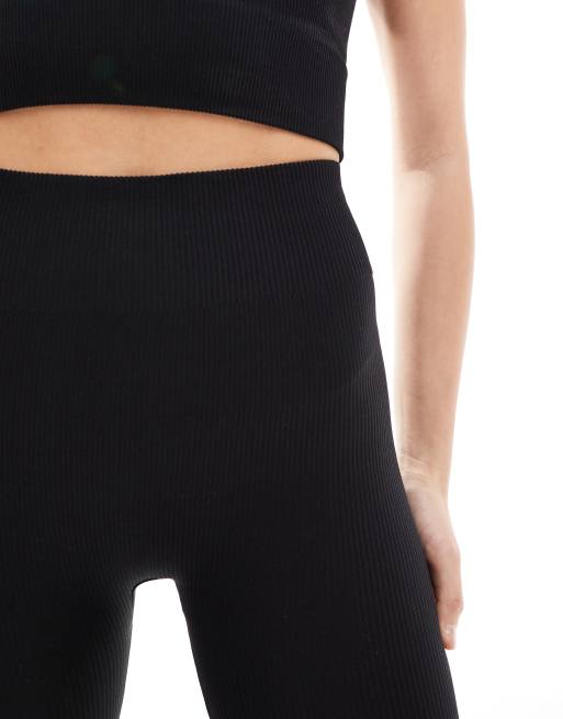 ONLY – Czarne legginsy bezszwowe z wysokim stanem, część zestawu , 4 z 5
