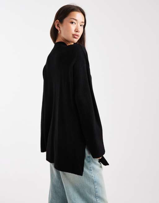 ONLY – Czarny kardigan oversize, 4 z 4