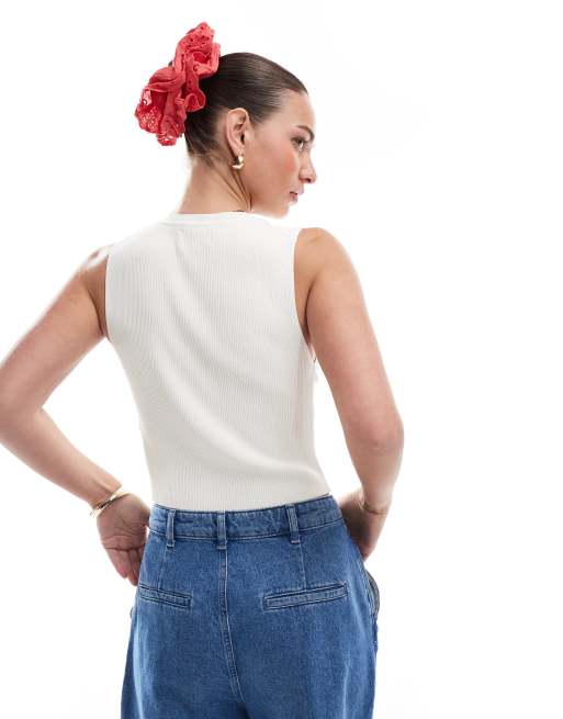 ONLY - Débardeur en maille - Blanc, 2 de 4
