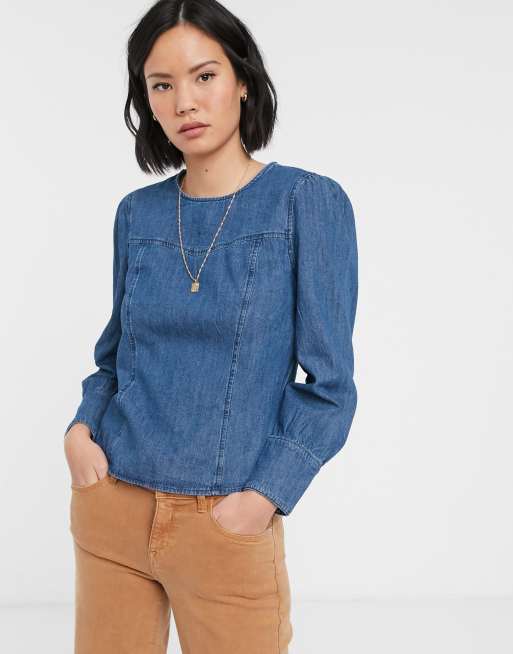 Blouse en jean new arrivals