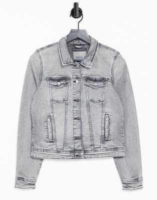 Giacca Denim ONLY - Modello KOGSARA, Maniche Lunghe, Collo Alla Coreana - Foto 2