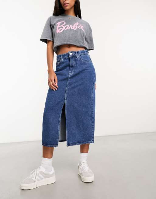 Mid length denim skirts maurices sale