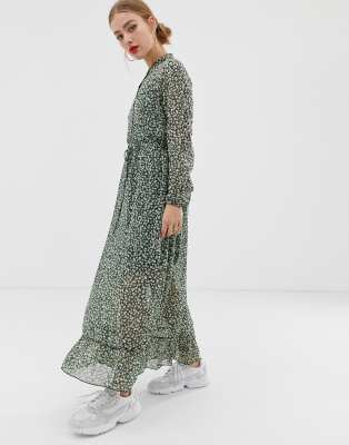 green sequin formal dress