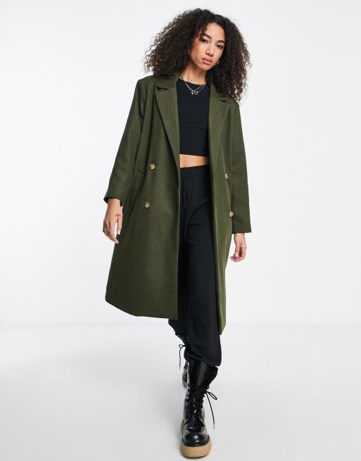 Khaki coat on sale