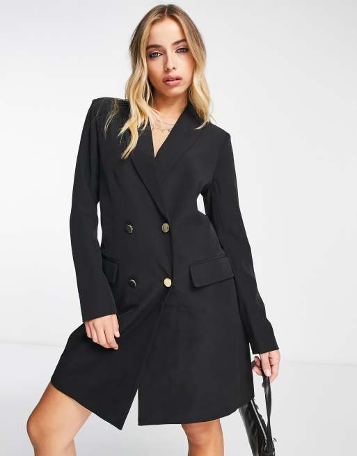 Ladies black outlet double breasted coat