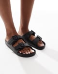 [ONLY] ONLY double strap sandals in black 37 BLACK