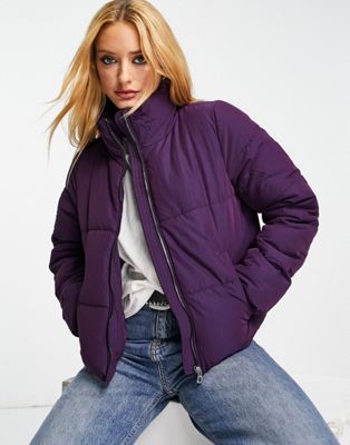 Only padded jacket in purple - ASOS Price Checker