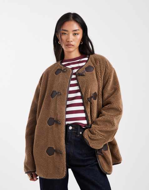 ONLY - Duffle-coat en fausse fourrure - Marron clair - view 1