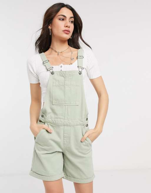 Only dungarees in mint green