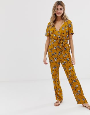 Only Elva floral print wrap jumpsuit | ASOS