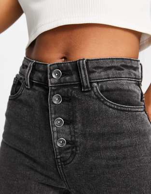 Exposed fly hot sale jeans