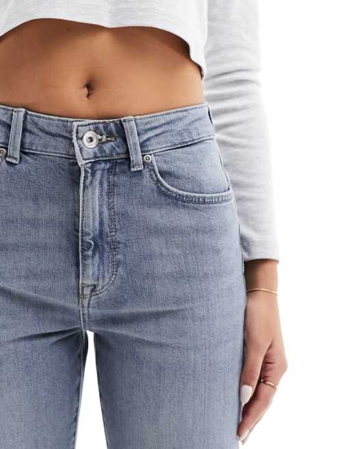 ONLY Emily high wasited straight leg jean with stretch in grey blue wash , 4 of 5