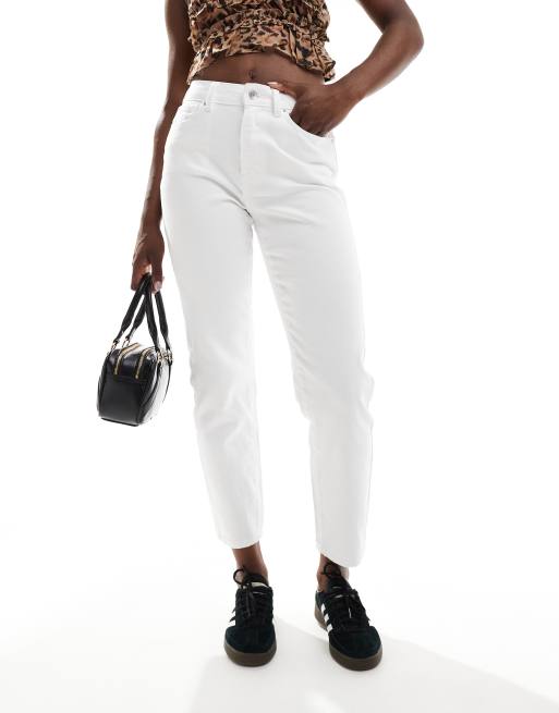 ONLY - Emily - Højtaljede hvide jeans med lige ben , 5 af 5