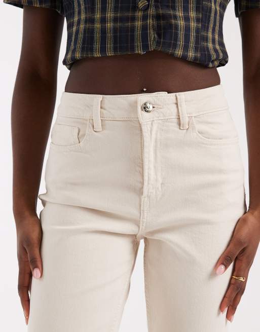 Only - Emily - Jeans dritti a vita alta écru  , 5 di 5