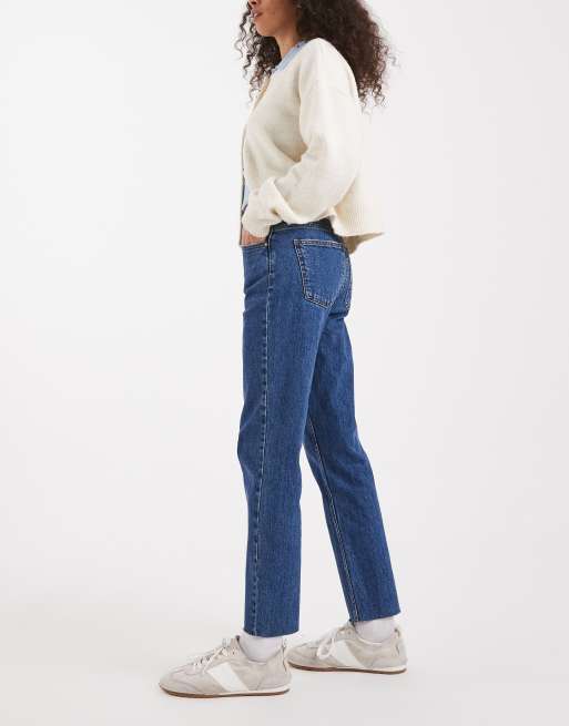 ONLY - Emily - Jeans dritti blu scuro a vita alta , 3 di 5