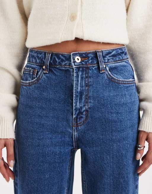 ONLY - Emily - Jeans dritti blu scuro a vita alta , 4 di 5