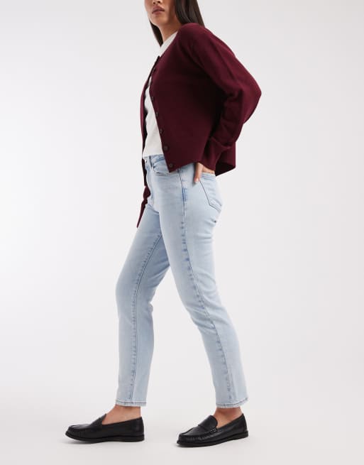 Only - Emily - Jeans met rechte pijpen en hoge taille in lichtblauwe wassing , 2 van 5
