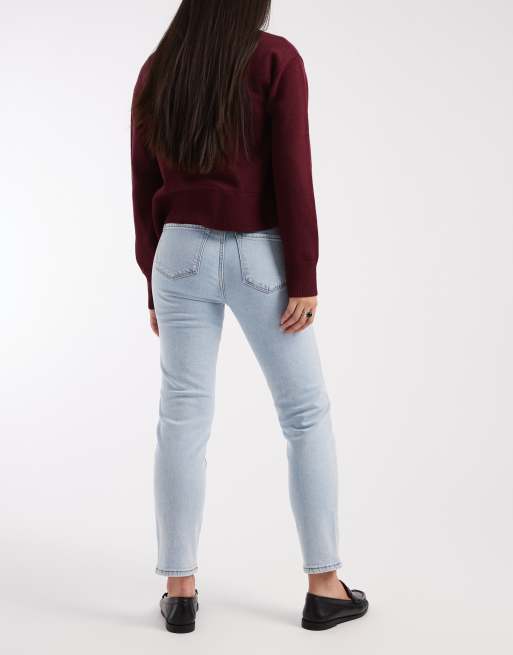 Only - Emily - Jeans met rechte pijpen en hoge taille in lichtblauwe wassing , 3 van 5