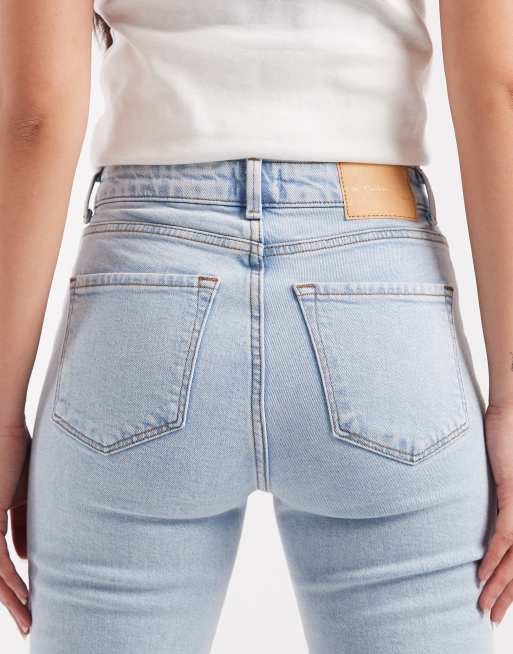 Only - Emily - Jeans met rechte pijpen en hoge taille in lichtblauwe wassing , 5 van 5
