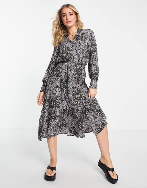 Only erin midi shirt dress in floral print | ASOS