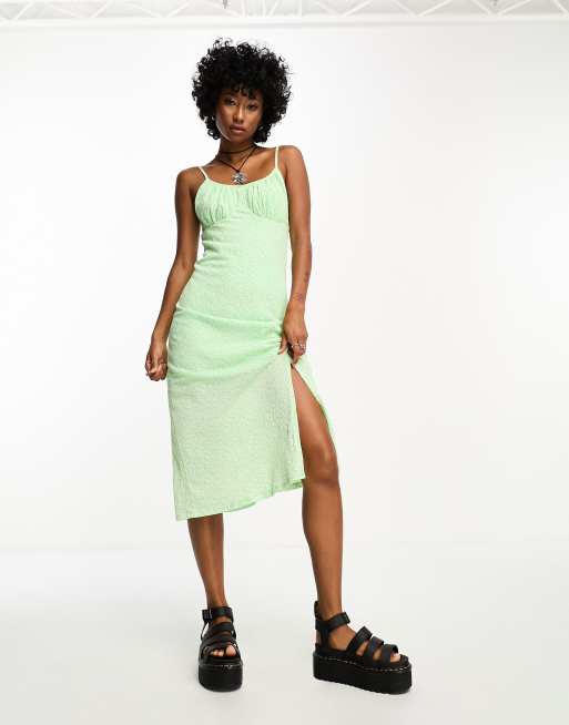 Midi dress with sales slits on the side