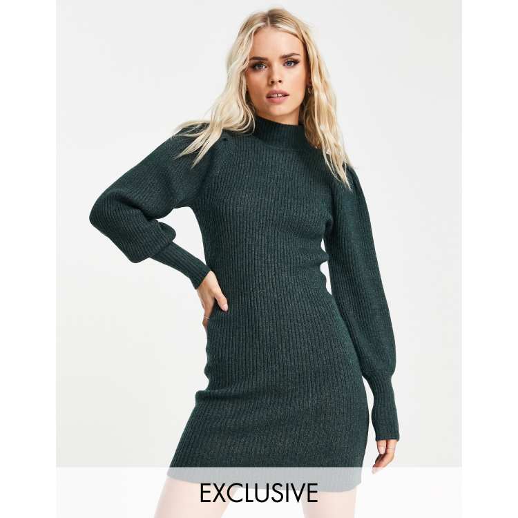 Dark green cheap jumper dress