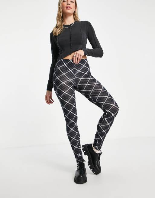 Only - Exclusivité - Legging à carreaux - Gris , 3 de 4