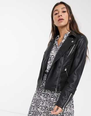 asos plus size leather jacket