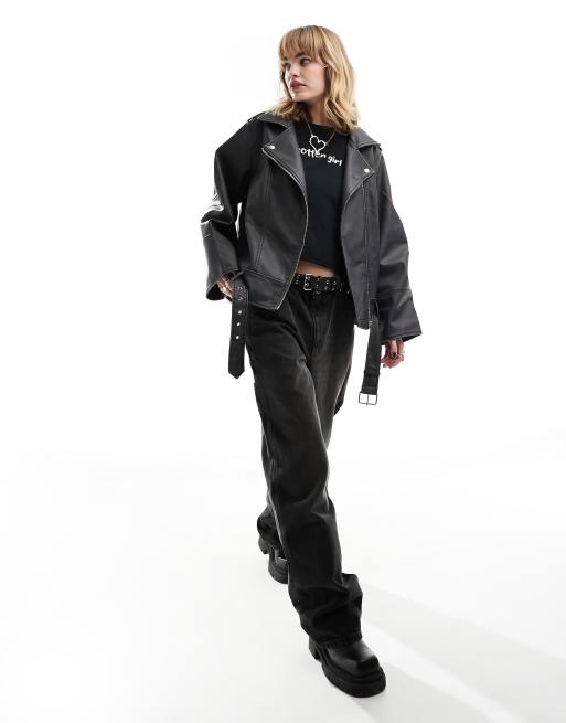 Vegan Leather Big Jacket – MOUSSY