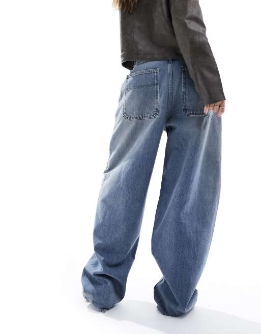 Only - Faye - Jeans extra larghi a vita medio alta lavaggio medio , 2 di 5