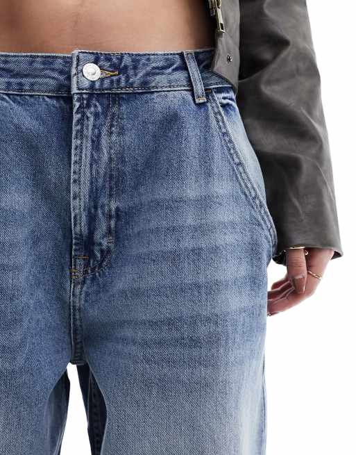 Only - Faye - Jeans extra larghi a vita medio alta lavaggio medio , 3 di 5
