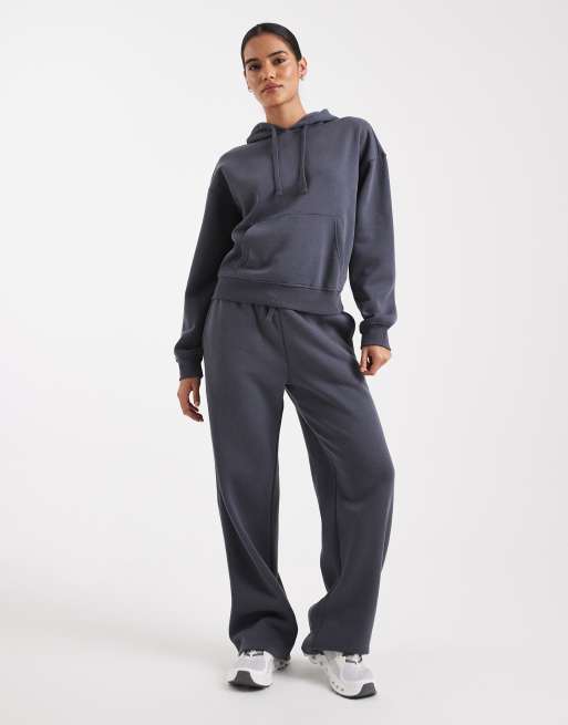 ONLY - Felpa con cappuccio in jersey blu in coordinato, 2 di 4