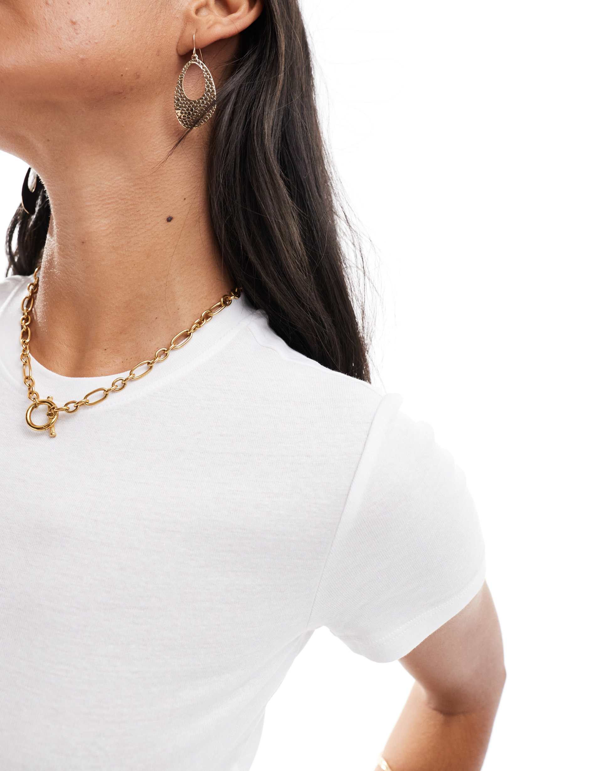 only fitted baby t-shirt in white