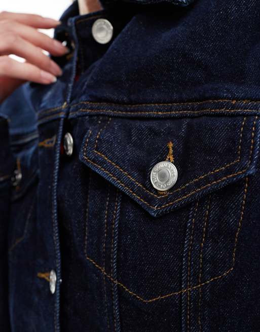 ONLY fitted denim jacket in indigo - part of a set