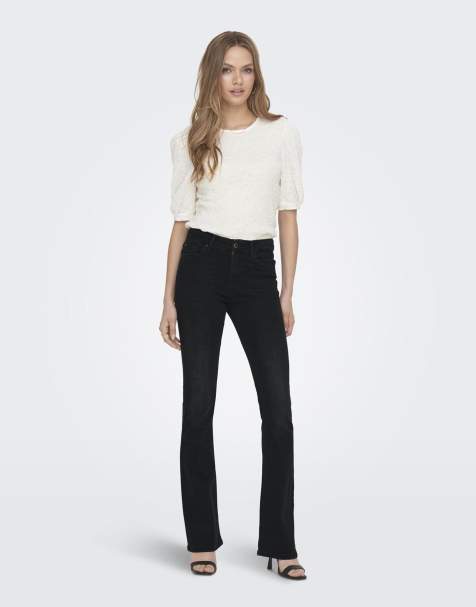ONLY Flared fit jeans in washed black - view 1
