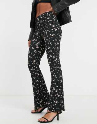 floral flared pants